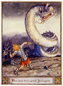 Thor ging op pad tegen Jormungand