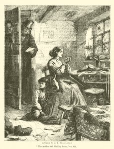 Vrouwelijke schoenmaker door after Charles J. Staniland