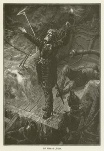 Sir Amyas Leigh door after Charles J. Staniland
