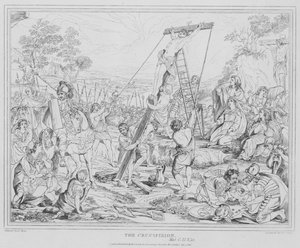 De Kruisiging door after Charles Le Brun