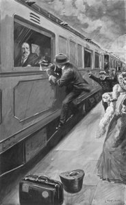 Sipidos aanval op Koning Edward in Brussel, 4 april 1900 door after Charles Mills Sheldon