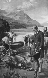 De Prins van Wales als een Jonge Hooglander door after Charles Mills Sheldon