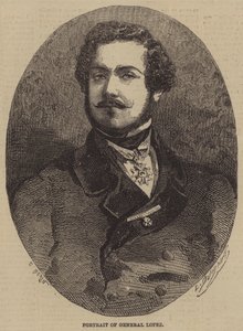 Portret van Generaal Lopez door after Edmond Morin