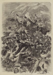 De Engelse aanval op de steengroeven door after Edmond Morin