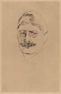 Knut Hamsun door after Edvard Munch