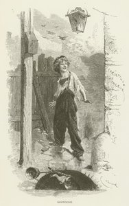 Gavroche door after Emile Antoine Bayard