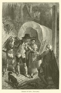 Jeannot en Colin, Voltaire door after Emile Antoine Bayard