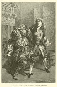 De koerier van ridder de Grammont, Antoine Hamilton door after Emile Antoine Bayard