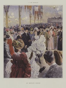 In de Moulin Rouge door after Felicien baron de Myrbach Rheinfeld