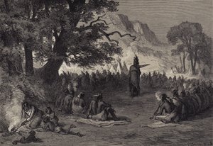 Pontiac in de Raad door after Felix Octavius Carr Darley