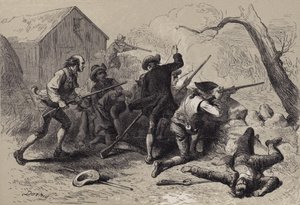 De Slag bij Lexington door after Felix Octavius Carr Darley