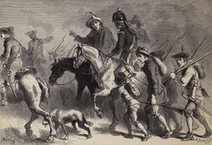 Opstand van de New England boeren door after Felix Octavius Carr Darley