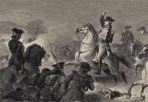 Washington bij Monmouth door after Felix Octavius Carr Darley