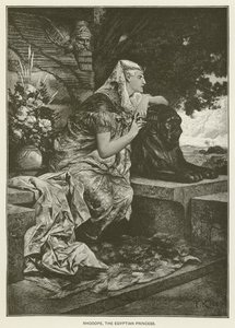 Rhodope, de Egyptische Prinses door after Ferdinand Keller