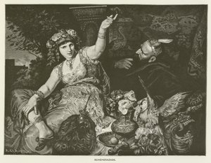 Scheherazade door after Ferdinand Keller