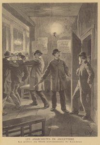 Anarchisten in Engeland door after Frederic Theodore Lix