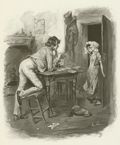 Dick Swiveller en de Markiezin door after Frederick Barnard