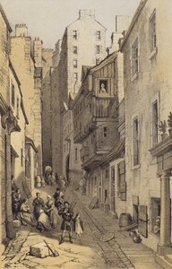 Fleshmarket Close, Edinburgh door after George Cattermole