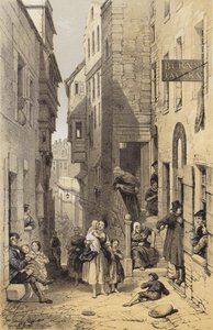Libbertons Wynd, Edinburgh door after George Cattermole