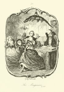 Illustratie voor Peregrine Pickle door after George Cruikshank