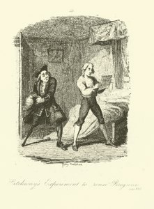 Illustratie voor Peregrine Pickle door Tobias Smollett door after George Cruikshank