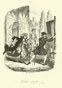 Illustratie voor Peregrine Pickle door Tobias Smollett door after George Cruikshank