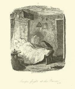 Illustratie voor Roderick Random door Tobias Smollett door after George Cruikshank