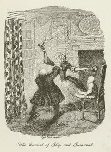Illustratie voor Tristram Shandy door after George Cruikshank