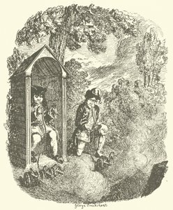 Illustratie voor Tristram Shandy door after George Cruikshank