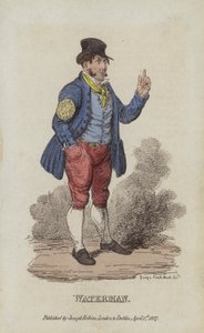 Waterman door after George Cruikshank