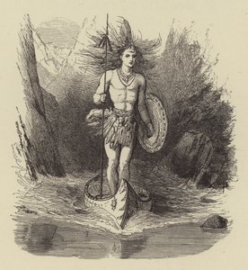 Longfellows Hiawatha door after George Housman Thomas