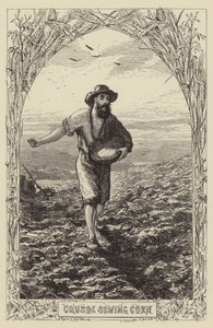 Robinson Crusoe door after George Housman Thomas