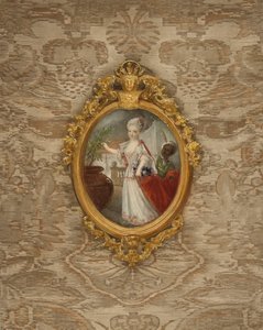 Portret van Prinses Wilhelmine van Pruisen op 6-jarige leeftijd