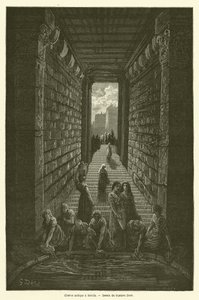 Antieke cisterne in Merida door Gustave after Dore