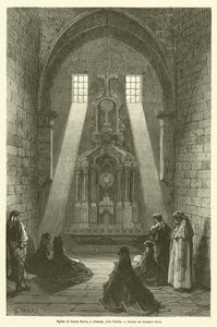 Kerk van Santa Maria, Illescas, nabij Toledo door Gustave after Dore
