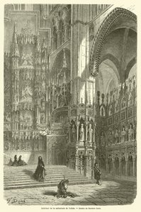 Interieur van de kathedraal van Toledo