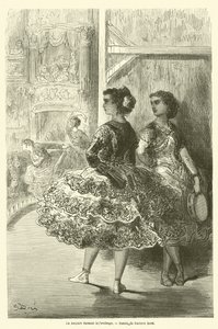 La Amparo danst de fandango door Gustave after Dore