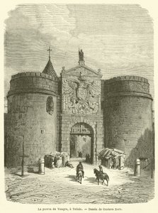 De poort van Visagra, Toledo door Gustave after Dore