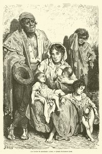 Een bedelaarsfamilie in Jaen