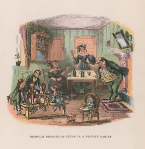 Illustratie voor Nicholas Nickleby door after Hablot Knight Browne