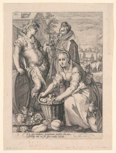 Vier Seizoenen (Herfst) door after Hendrik Goltzius