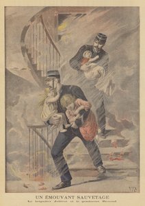 Een ontroerende redding door after Henri Meyer