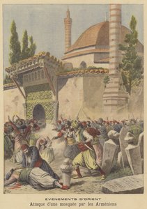 Armeniërs die een moskee aanvallen door after Henri Meyer