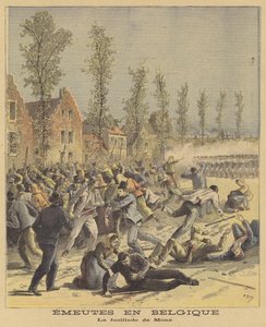 Oproer in België door after Henri Meyer