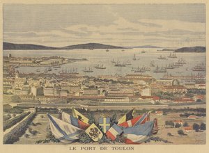 De haven van Toulon door after Henri Meyer