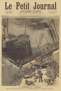Het zinken van HMS Victoria door after Henri Meyer