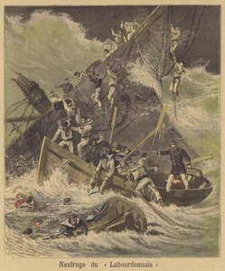 Het wrak van de Labourdonnais door after Henri Meyer