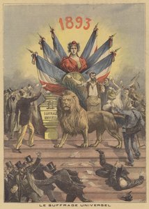 Algemeen kiesrecht door after Henri Meyer