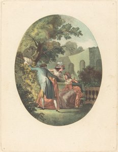 Standbeeld van de God Pan door after Henri Nicolas van Gorp