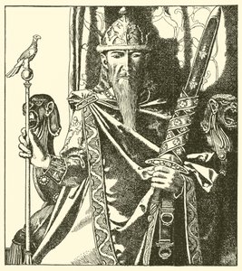 Koning Mark van Cornwall door after Howard Pyle